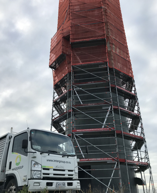 InterGroup image for Blasting and Painting of tower, a protective coating service nationwide in New Zealand.